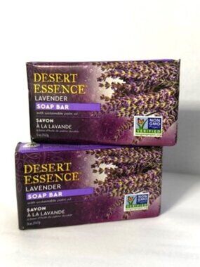 DESSERT ESSENCE Lavender Soap Bar - Purple